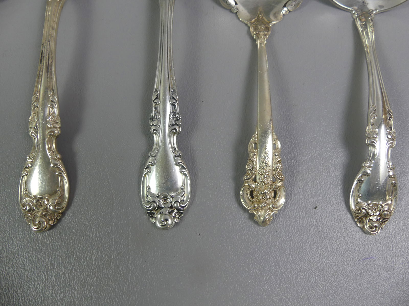 7 FANCY STERLING SERVING PIECES - 3