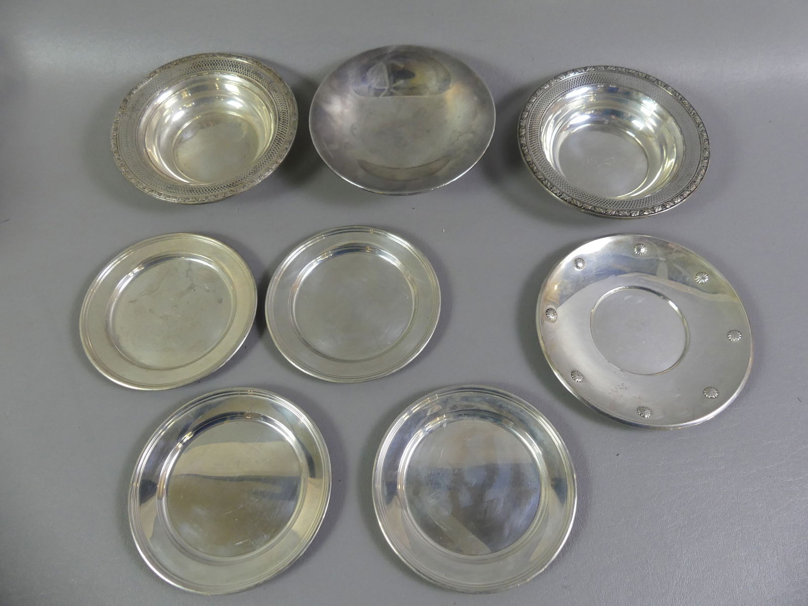 GROUP OF STERLING PLATES & BOWLS (1 of 1)