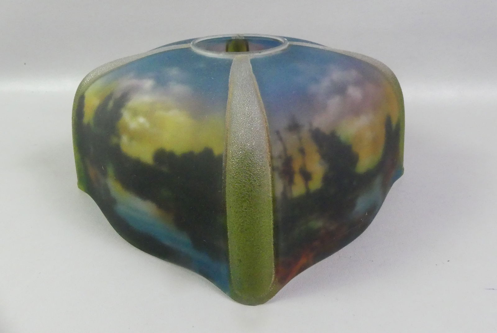 PITTSBURGH REVERSE PAINTED LAMP - 2