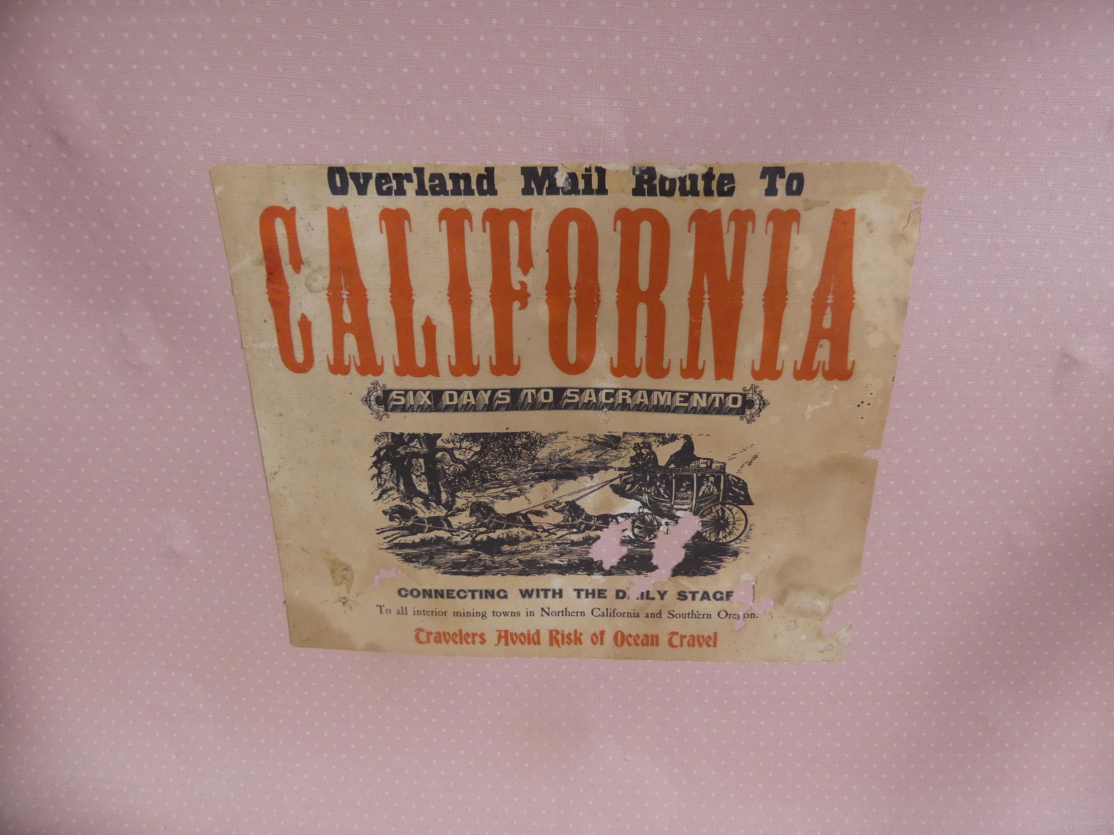 ANTIQUE STAGECOACH TRUNK - 3