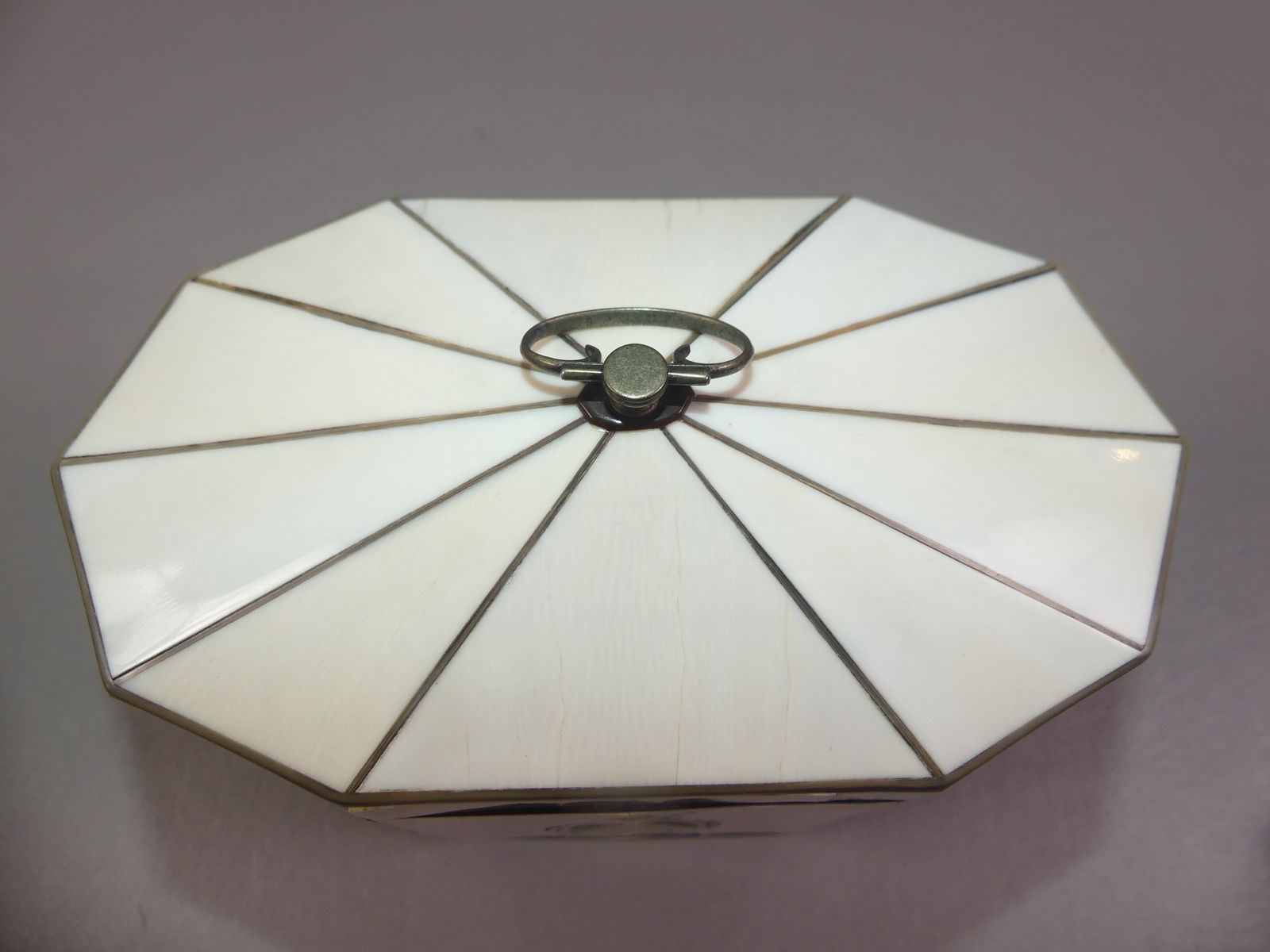 REGENCY PERIOD SILVER MOUNTED DOUBLE TEA CADDY - 5