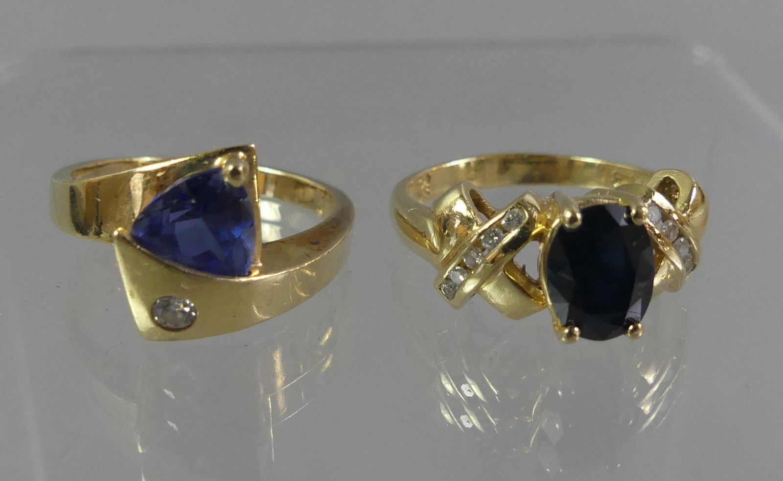 TWO 14K GEMSTONE RINGS (1 of 2)