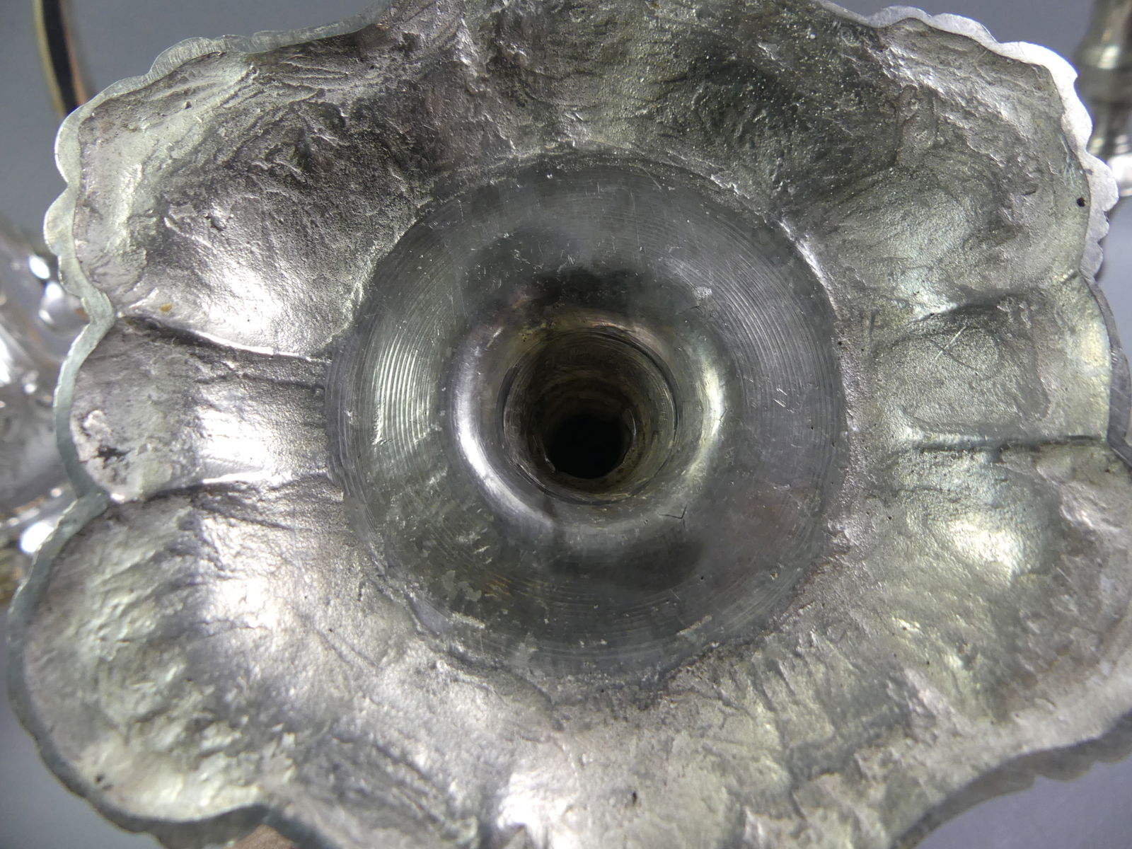 PAIR IRISH 18TH C. SILVER CANDLESTICKS - 6