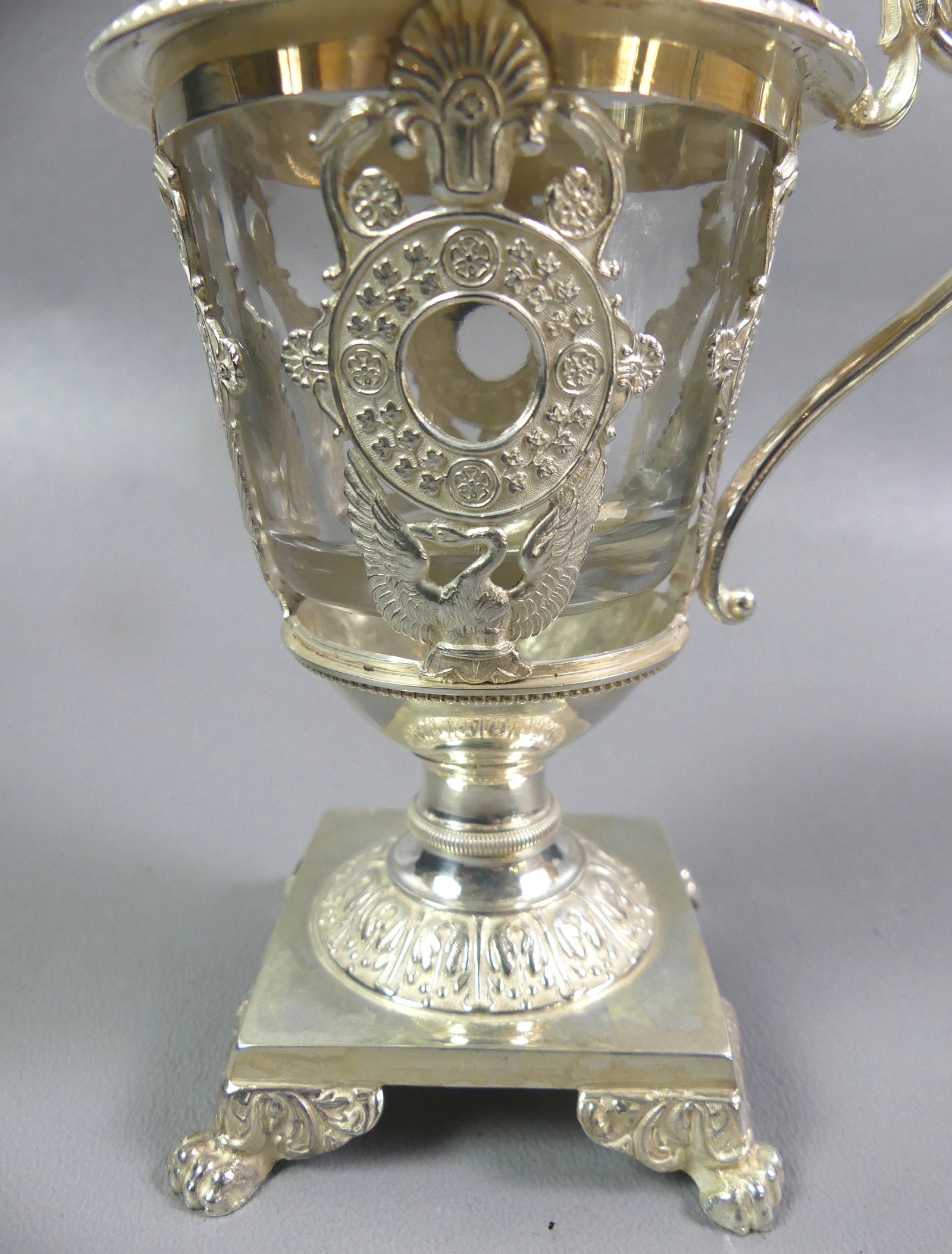 FRENCH SILVER MUSTARD POT - 3