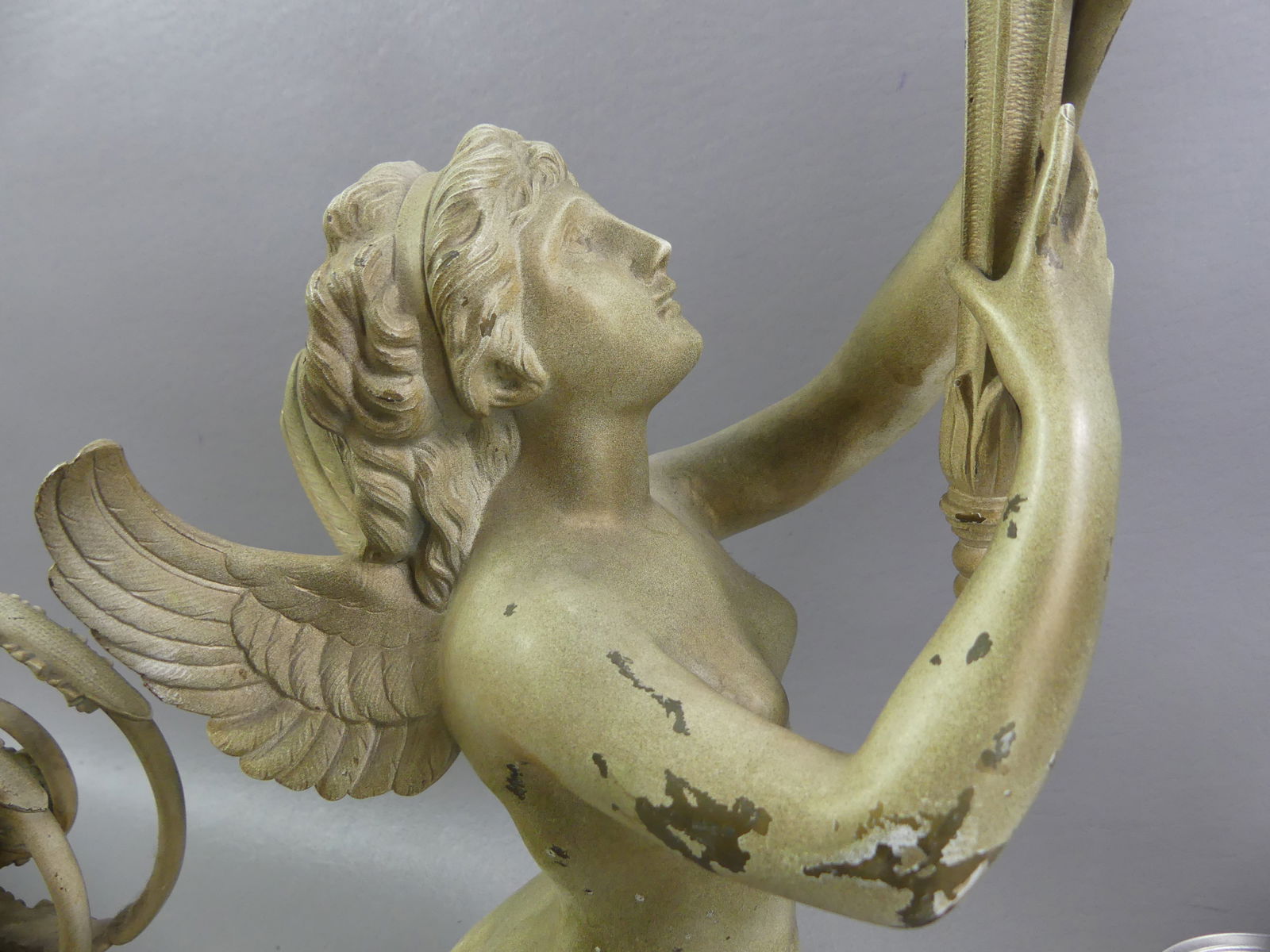 PAIR VICTORIAN BRONZE CARYATIDS - 2