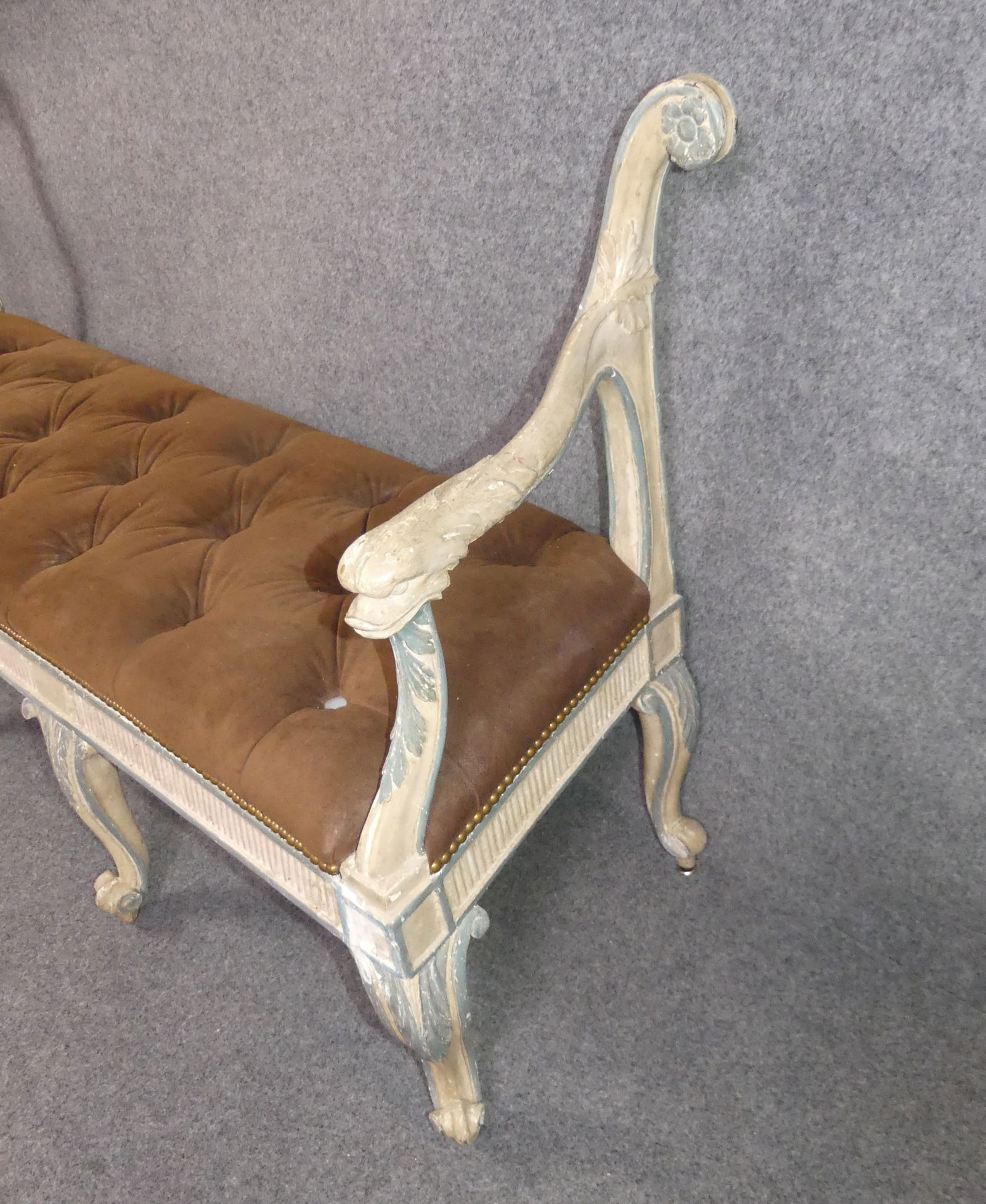 FRENCH PAINTED BENCH - 2