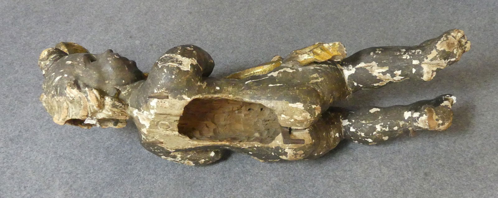 PR. HUGE 18TH C. WINGED CHERUBS - 7