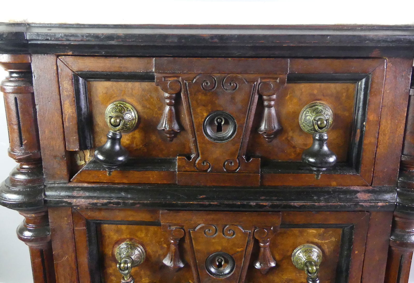 RENAISSANCE REVIVAL HALF COMMODE - 2