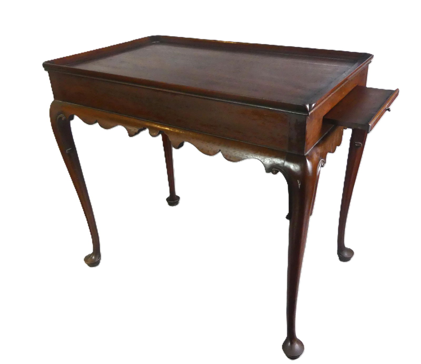 KITTINGER QUEEN ANN TEA TABLE (1 of 3)