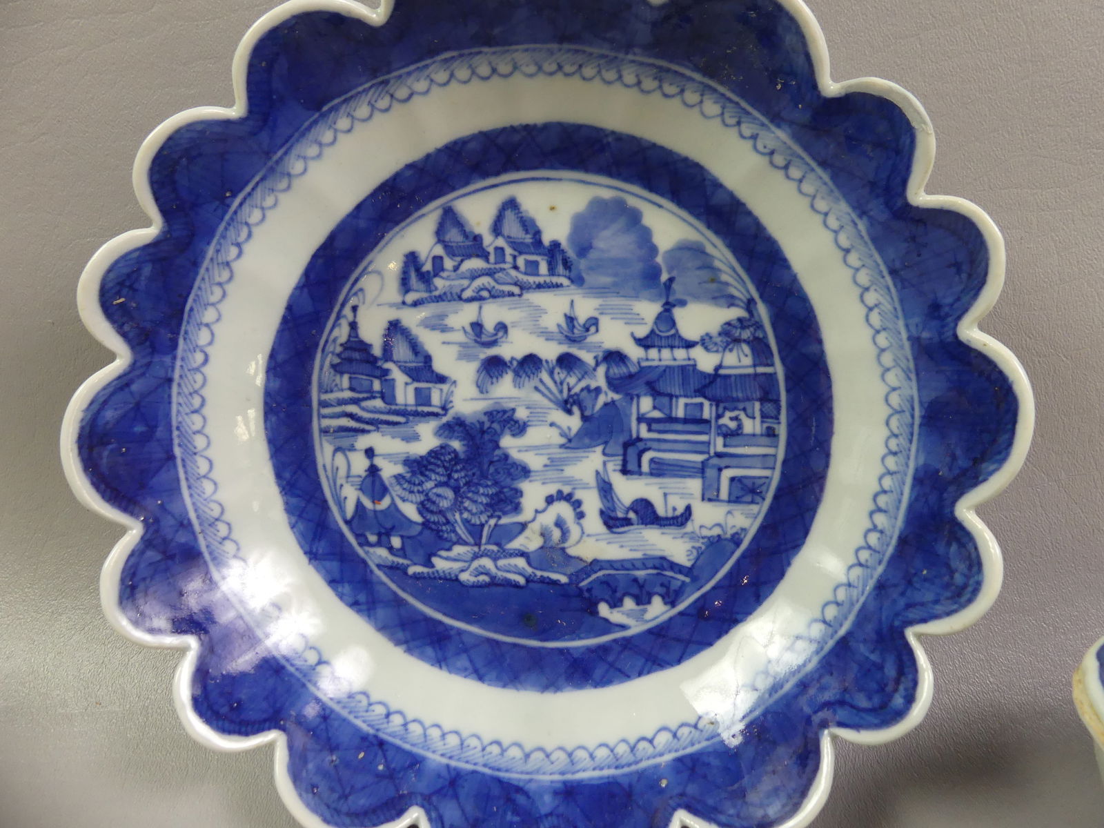 2 CHINESE CANTON SERVING PIECES - 2