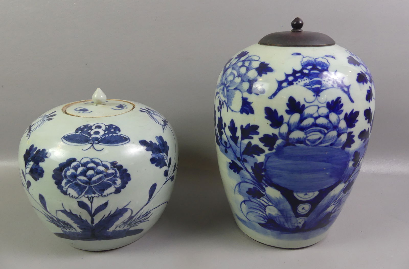 2 CHINESE VASES WITH BUTTERFLIES (1 of 2)