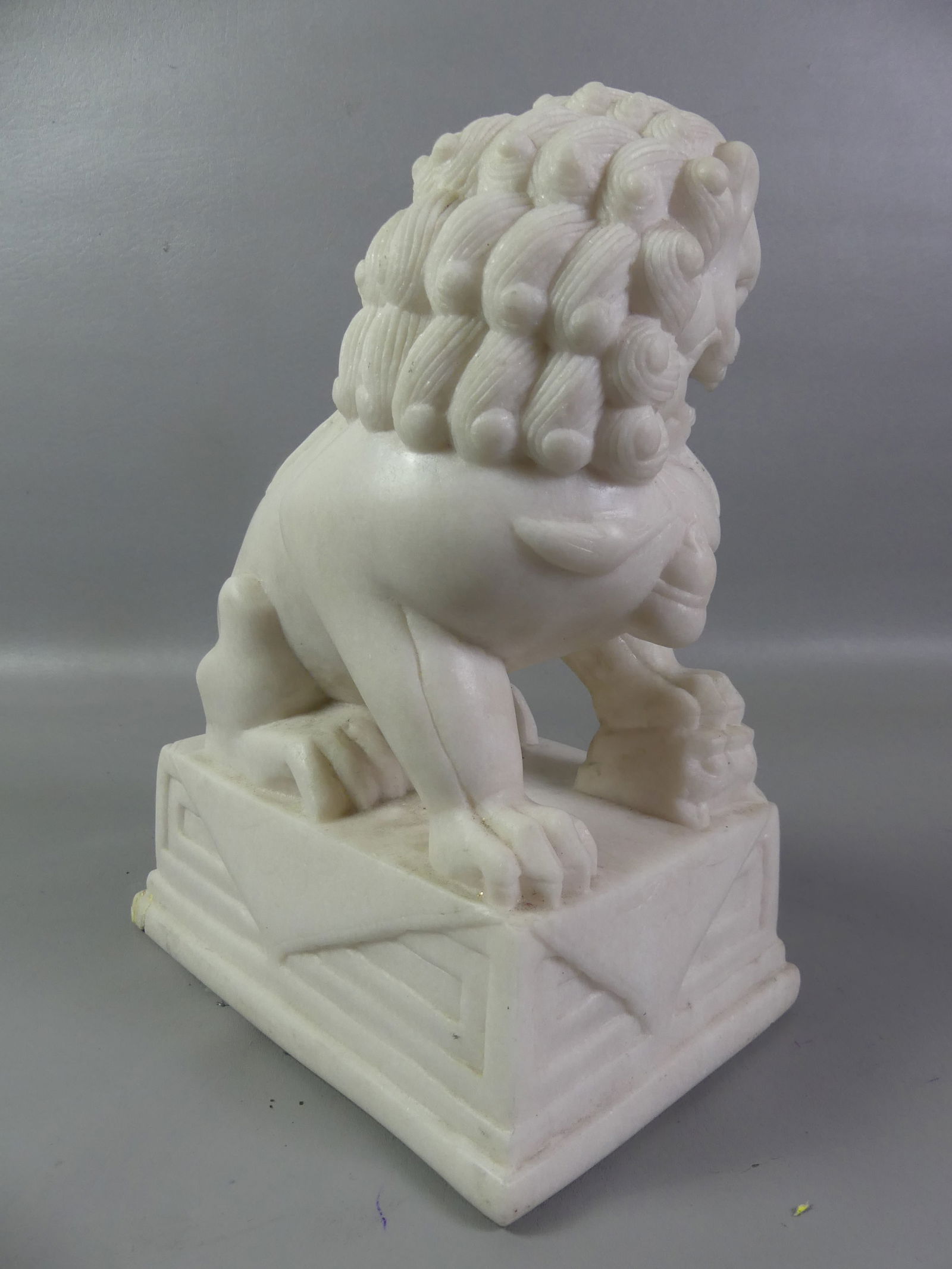CHINESE MARBLE FOO LION - 2