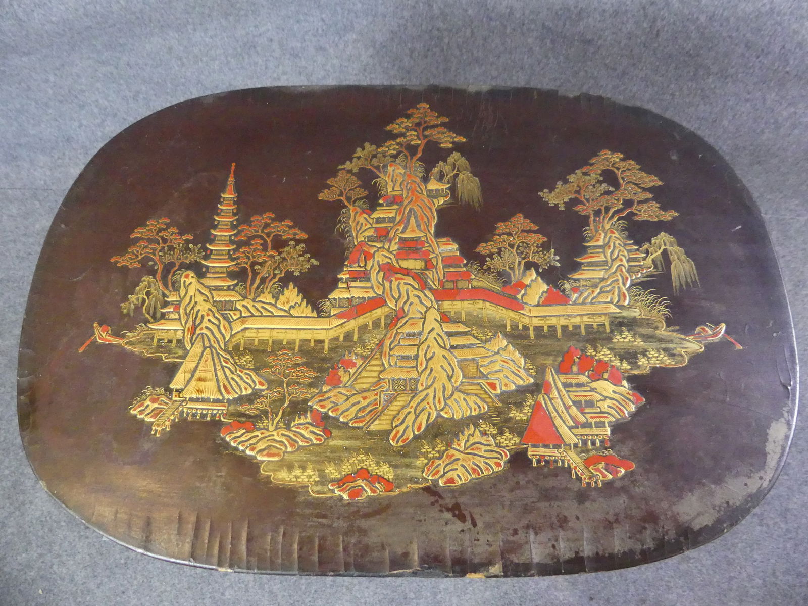 CHINESE LACQUERED SEWING TABLE - 3