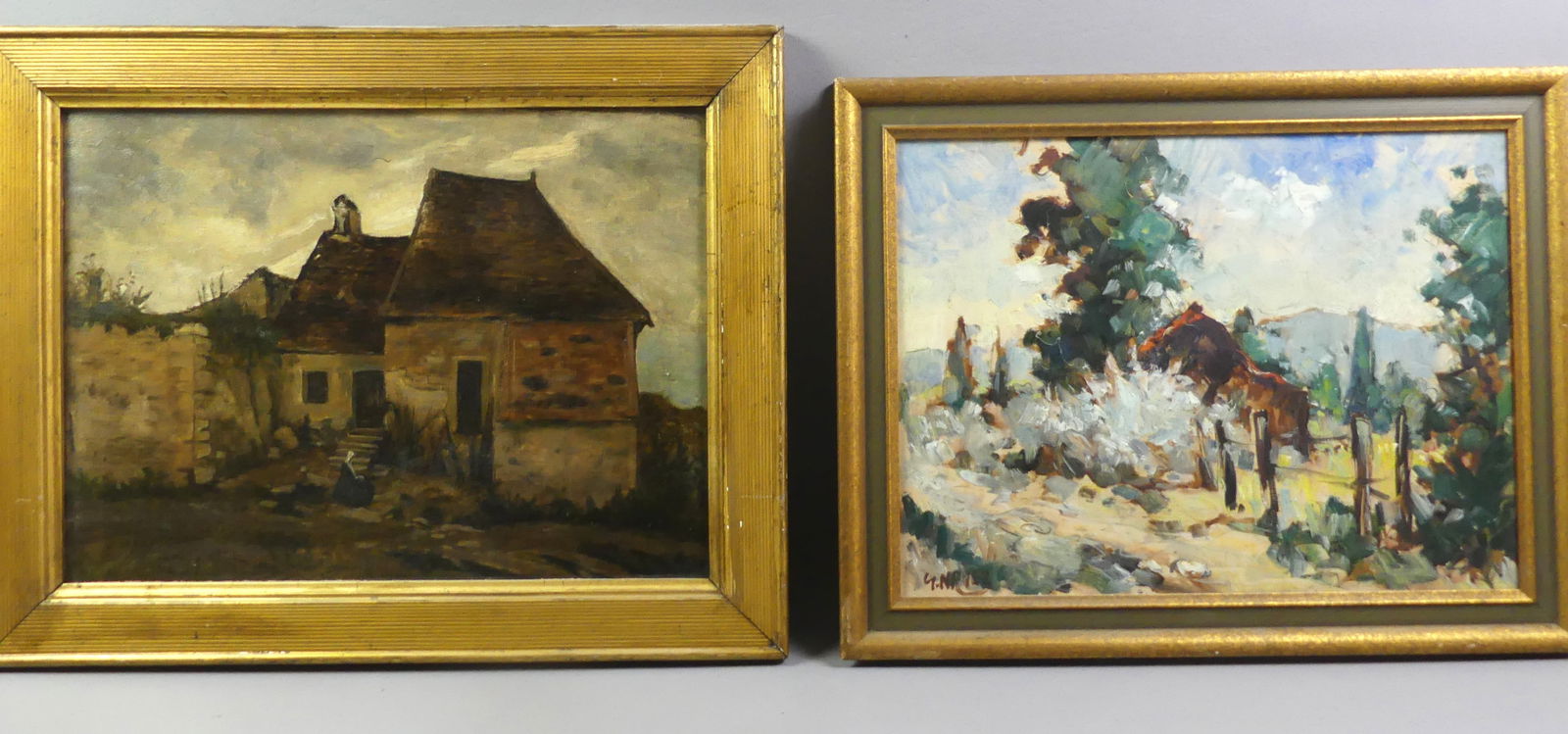 2 EUROPEAN LANDSCAPE PAINTINGS