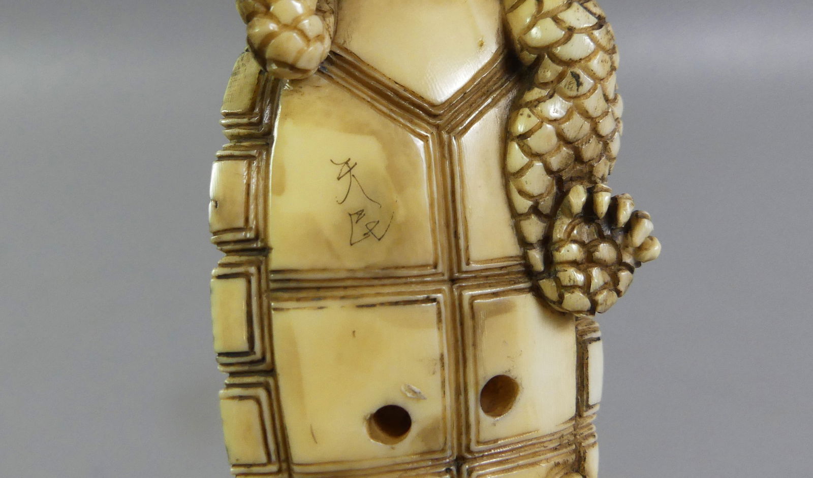 JAPANESE NETSUKE - 5 TURTLES - 3