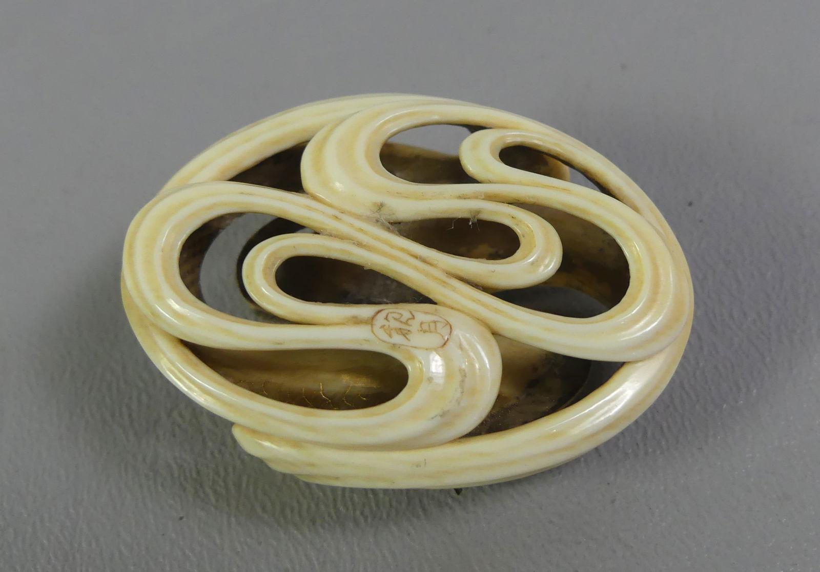 JAPANESE NETSUKE - KOI FISH - 4