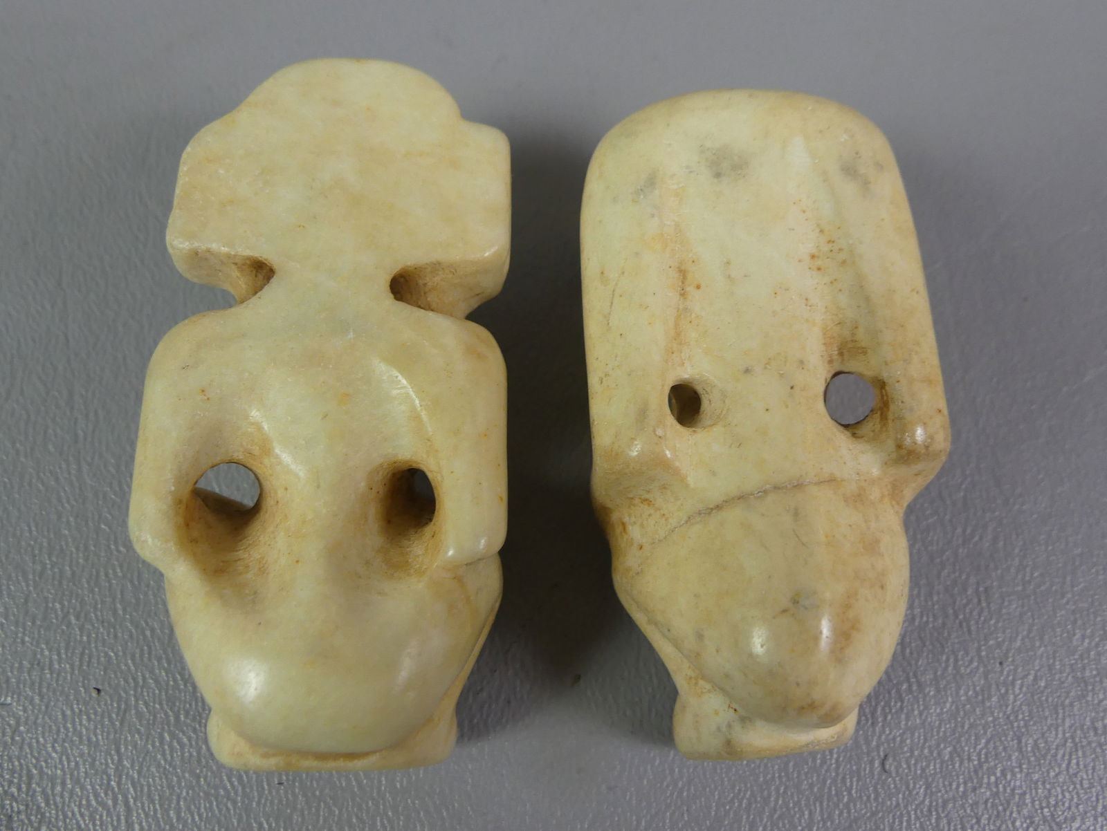 2 JAPANESE NETSUKES - STONE - 2