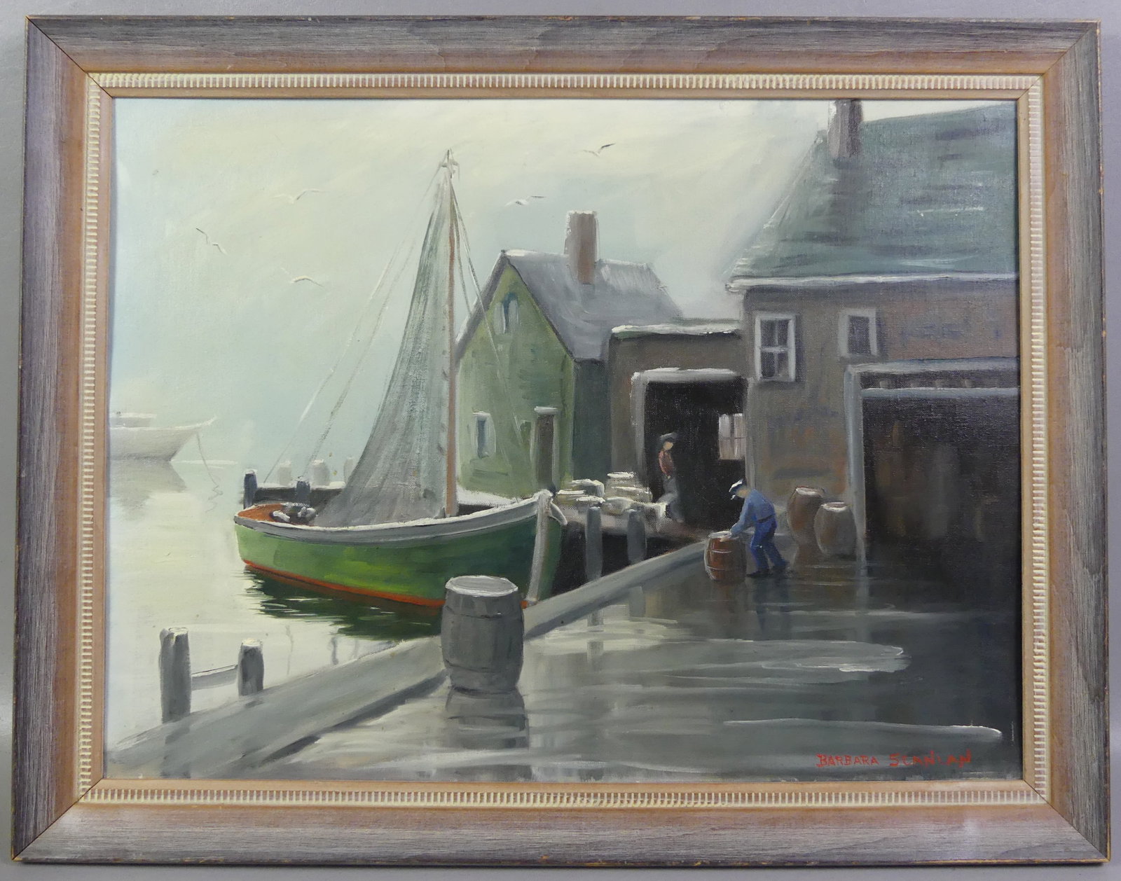 BARBARA SCANLON PAINTING -HARBOR (1 of 2)