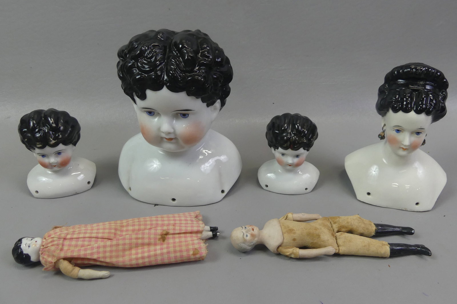 ANTIQUE CHINA HEAD & OTHER DOLLS (1 of 4)