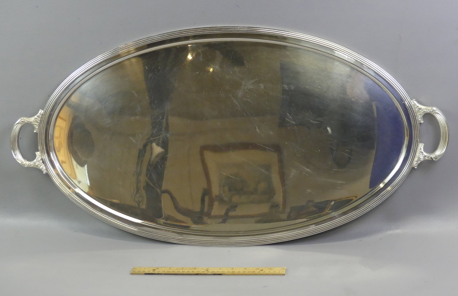 GEBRUDER HEPP 3 FT. SILVER PLATED TRAY (1 of 2)