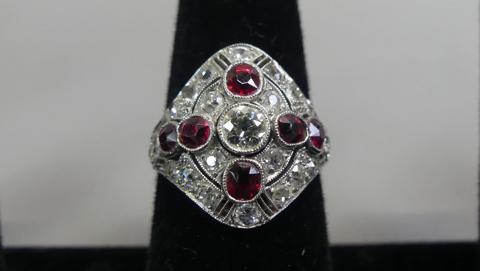14K RUBY & DIAMOND RING (1 of 2)