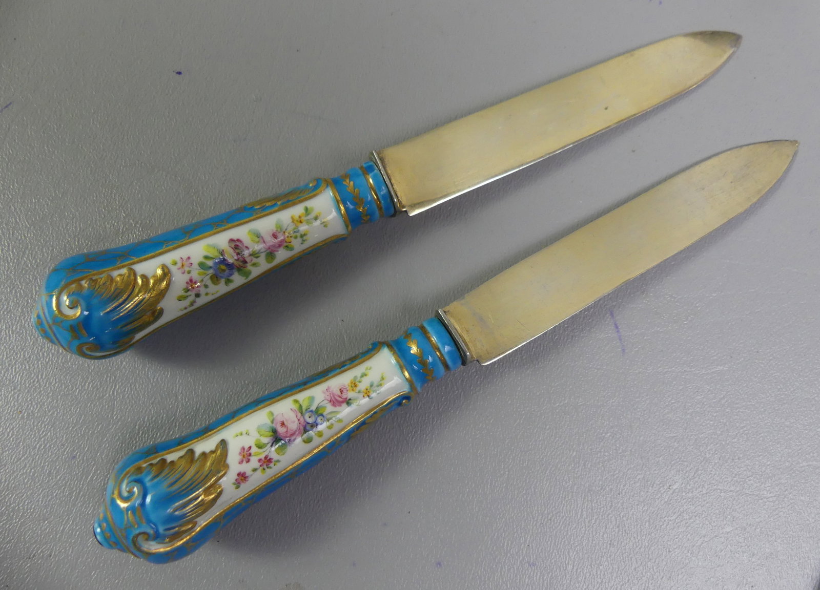 PR. RUSSIAN SILVER FRUIT KNIVES 1870 (1 of 4)