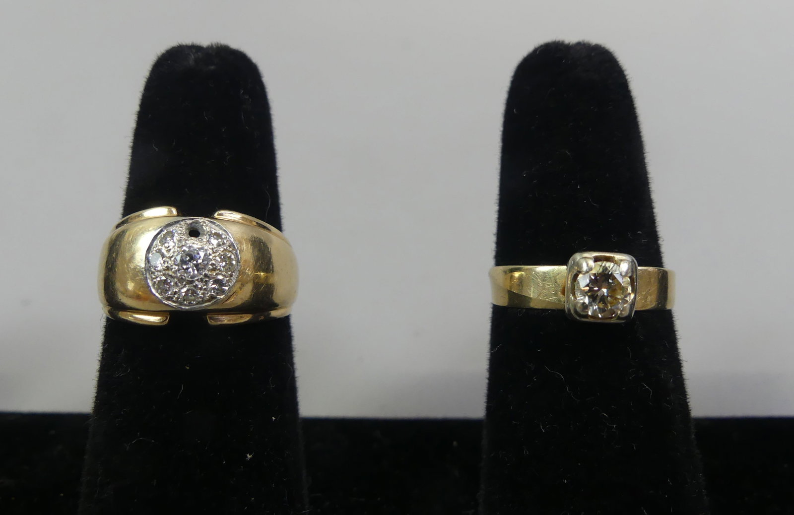 TWO 14K GOLD & DIAMOND RINGS (1 of 1)