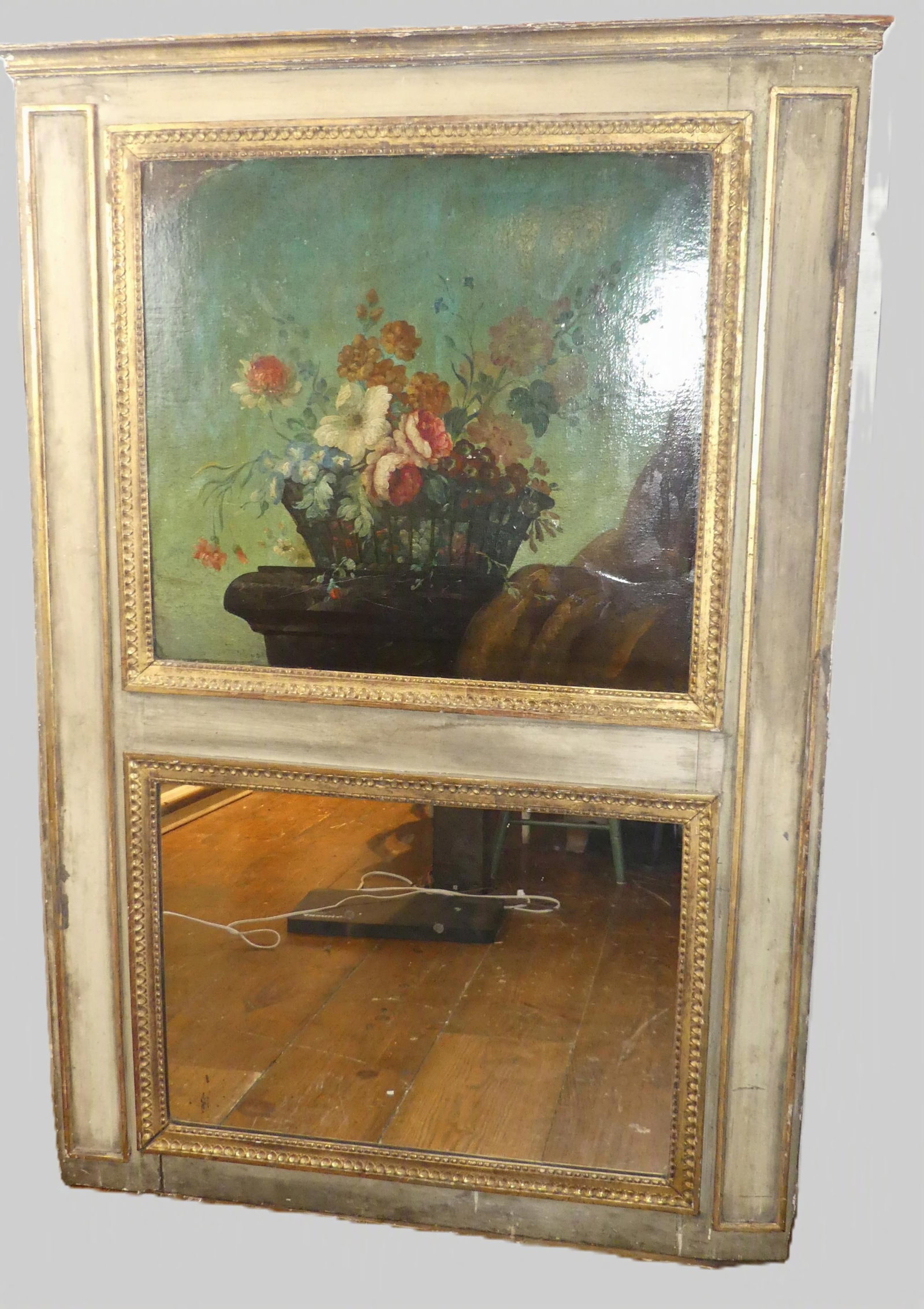 LARGE 18TH C. FRENCH TRUMEAU MIRROR (1 of 5)
