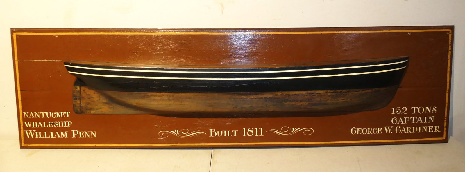 NANTUCKET SHIP HALF HULL MODEL (1 of 2)