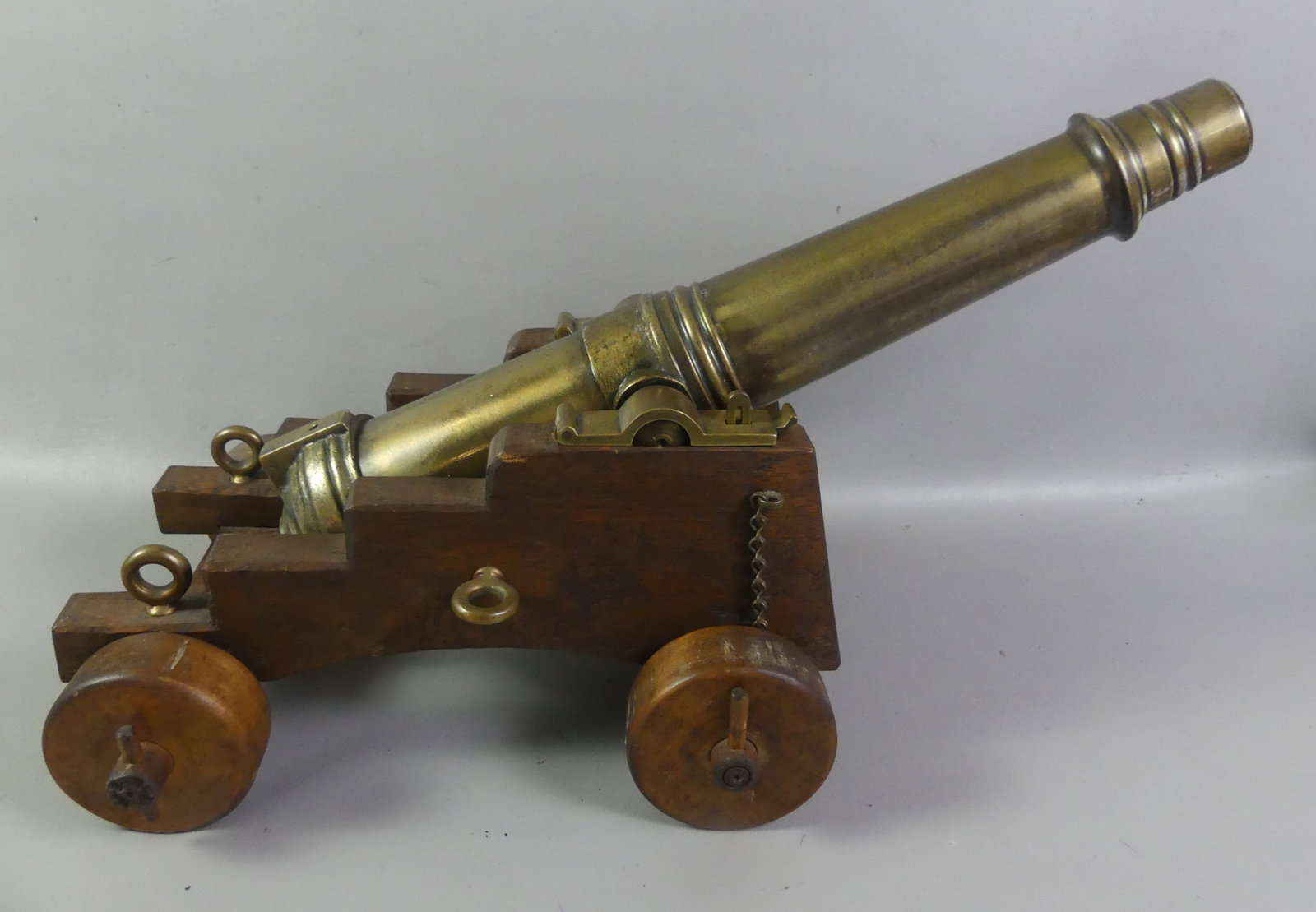 ANTIQUE BRONZE NAVAL CANNON (1 of 4)