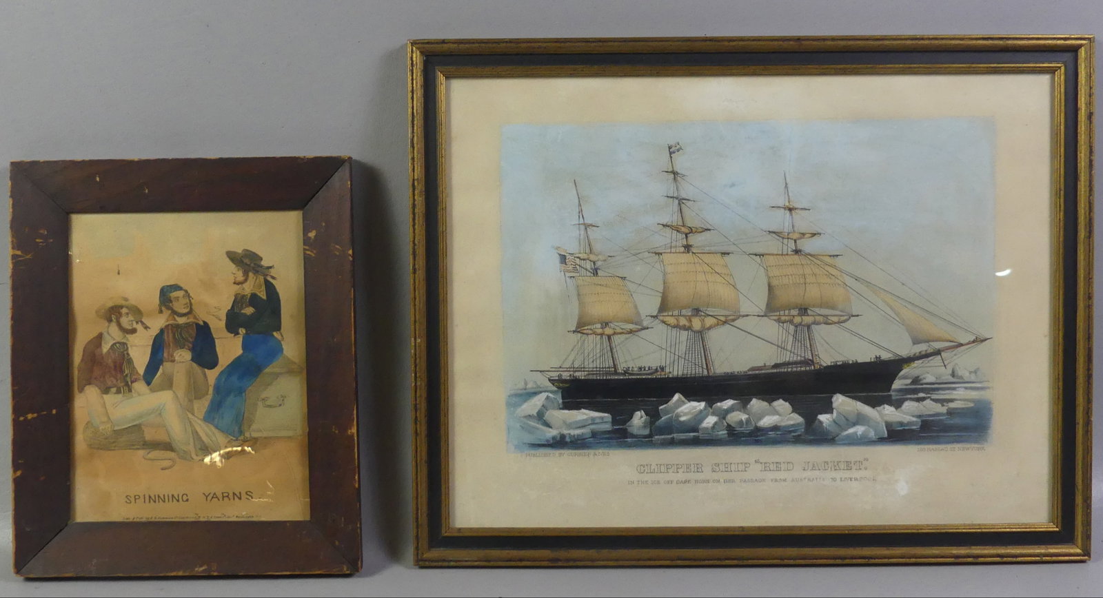 2 PRINTS - C&I SHIP RED JACKET & SAILORS (1 of 4)