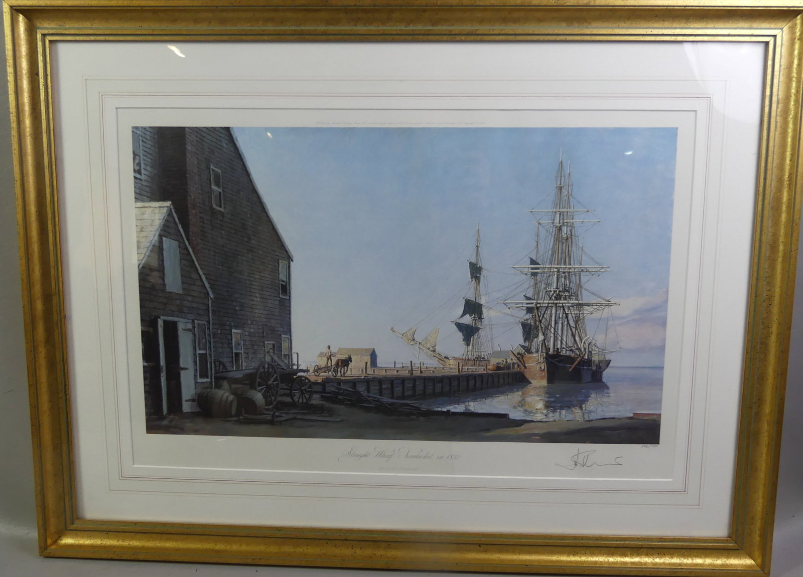 JOHN STOBART PRINT - NANTUCKET WHARF (1 of 2)