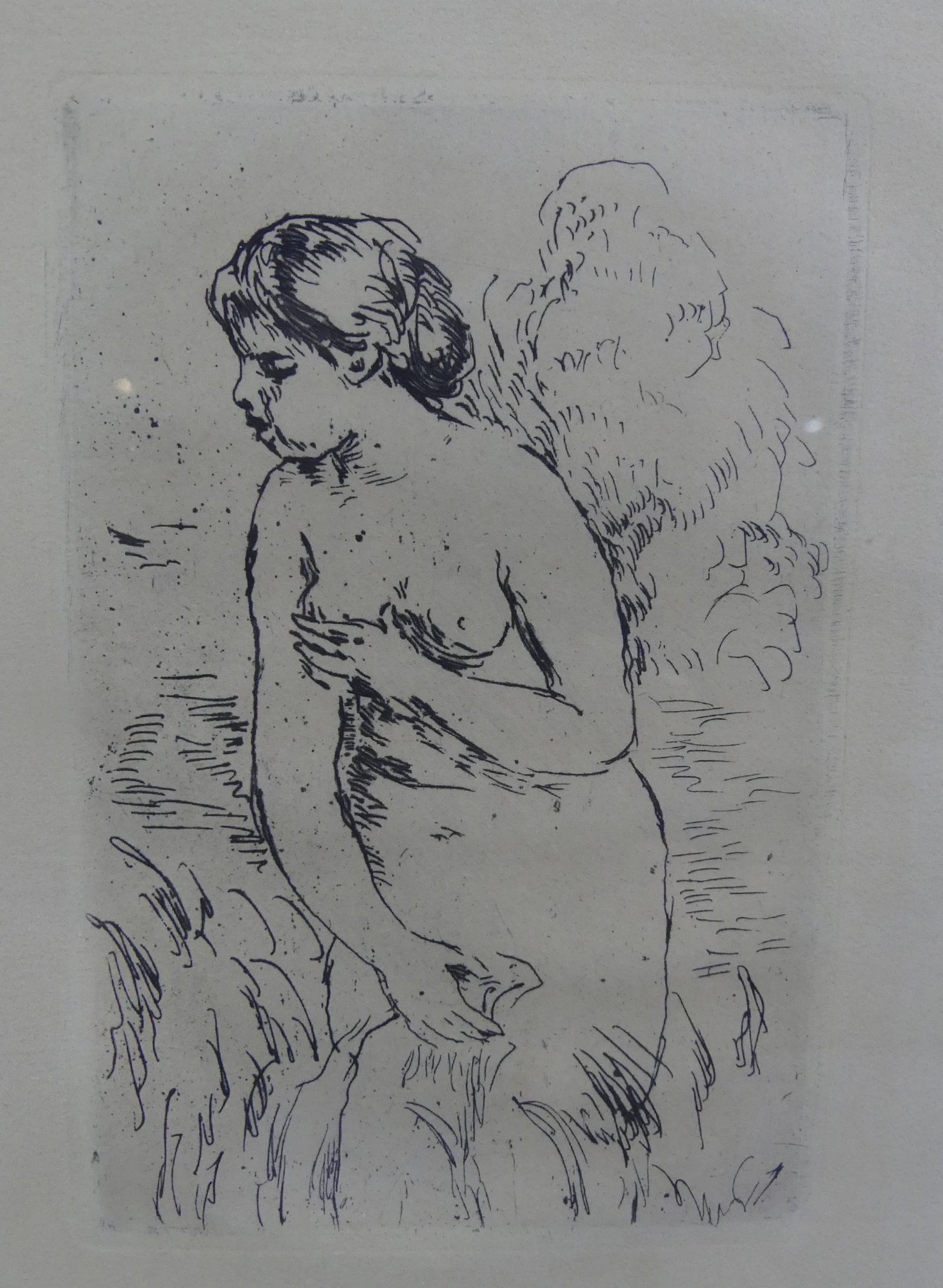 RENOIR ETCHING - STANDING BATHER - 2
