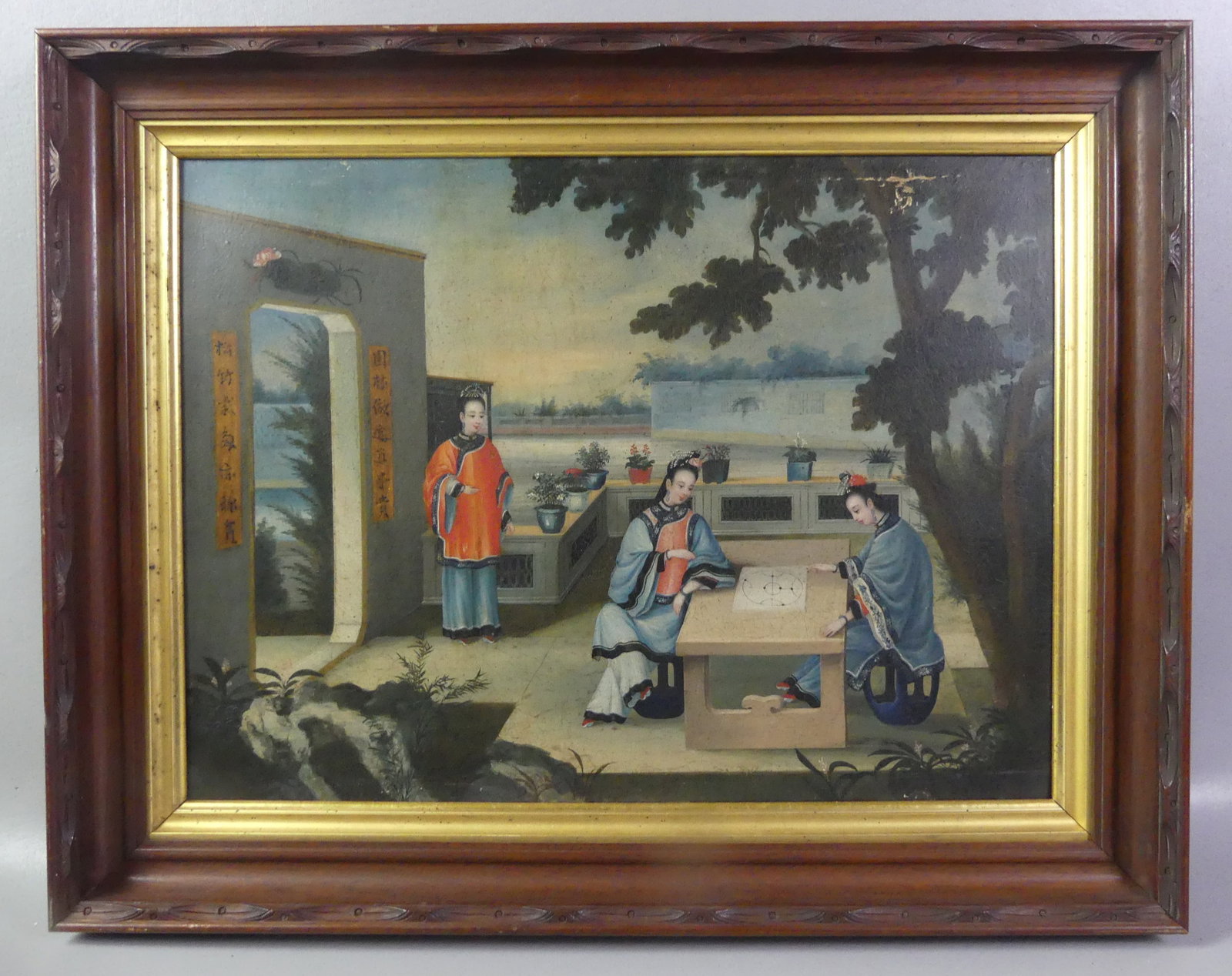 19TH C. CHINA TRADE GENRE PAINTING (1 of 5)