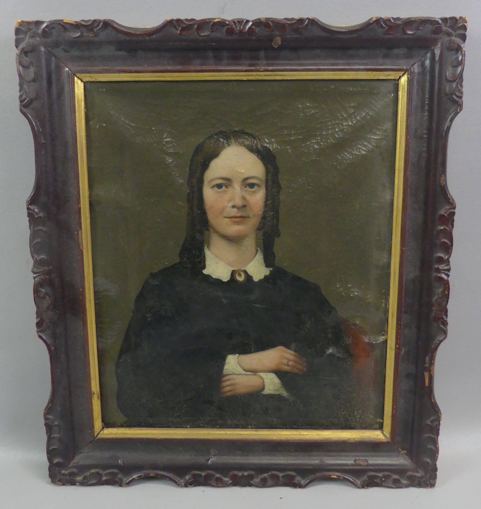 19TH C. CHINA TRADE PORTRAIT OF LADY (1 of 3)