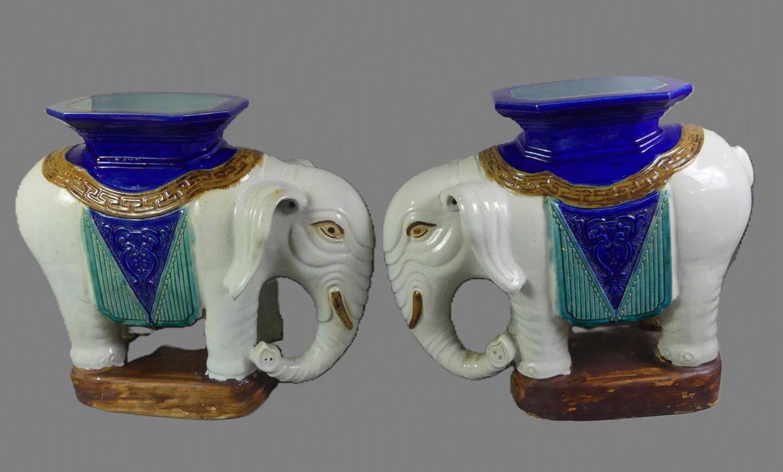 PR. OLD CHINESE ELEPHANT GARDEN SEATS (1 of 3)