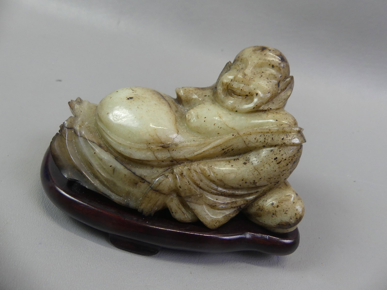 SOAPSTONE CARVING OF SMILING BUDDHA (1 of 3)