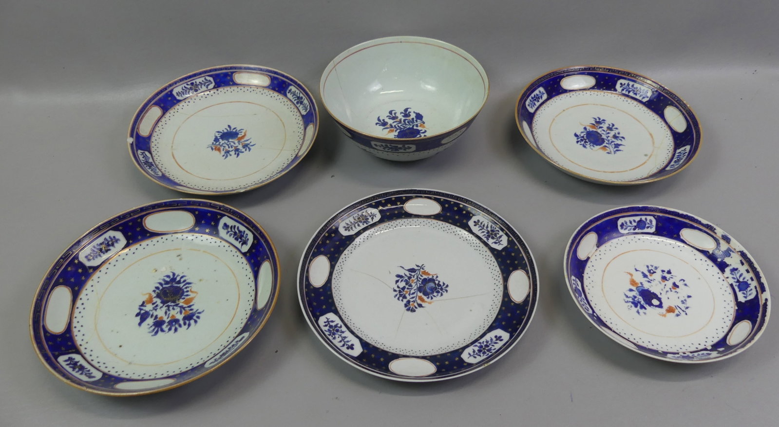 6 PCS. CHINESE QIANLONG DINNERWARE (1 of 2)