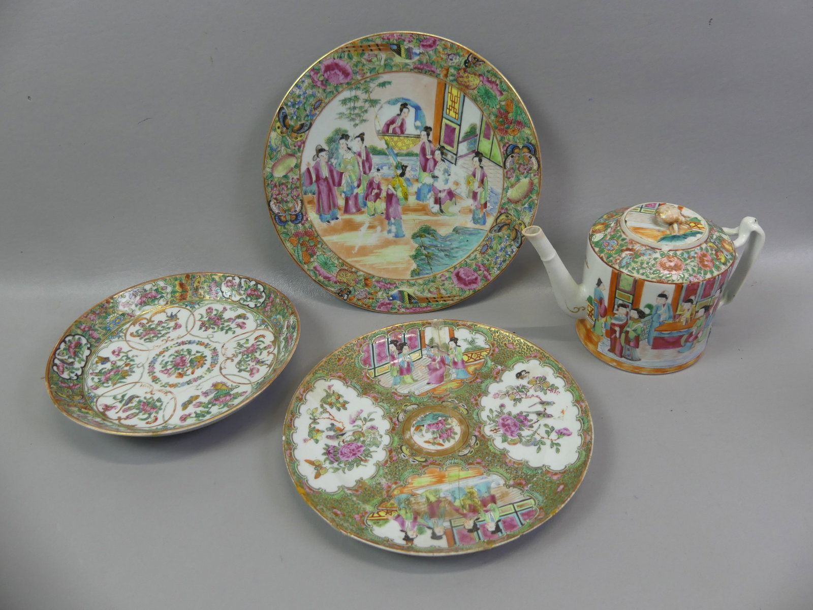 4 ANTIQUE CHINESE EXPORT ITEMS (1 of 1)