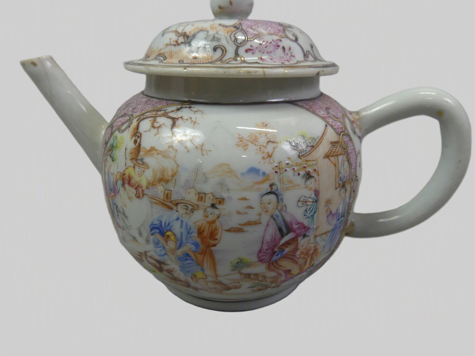 2 ANTIQUE CHINESE EXPORT TEAPOTS - 2