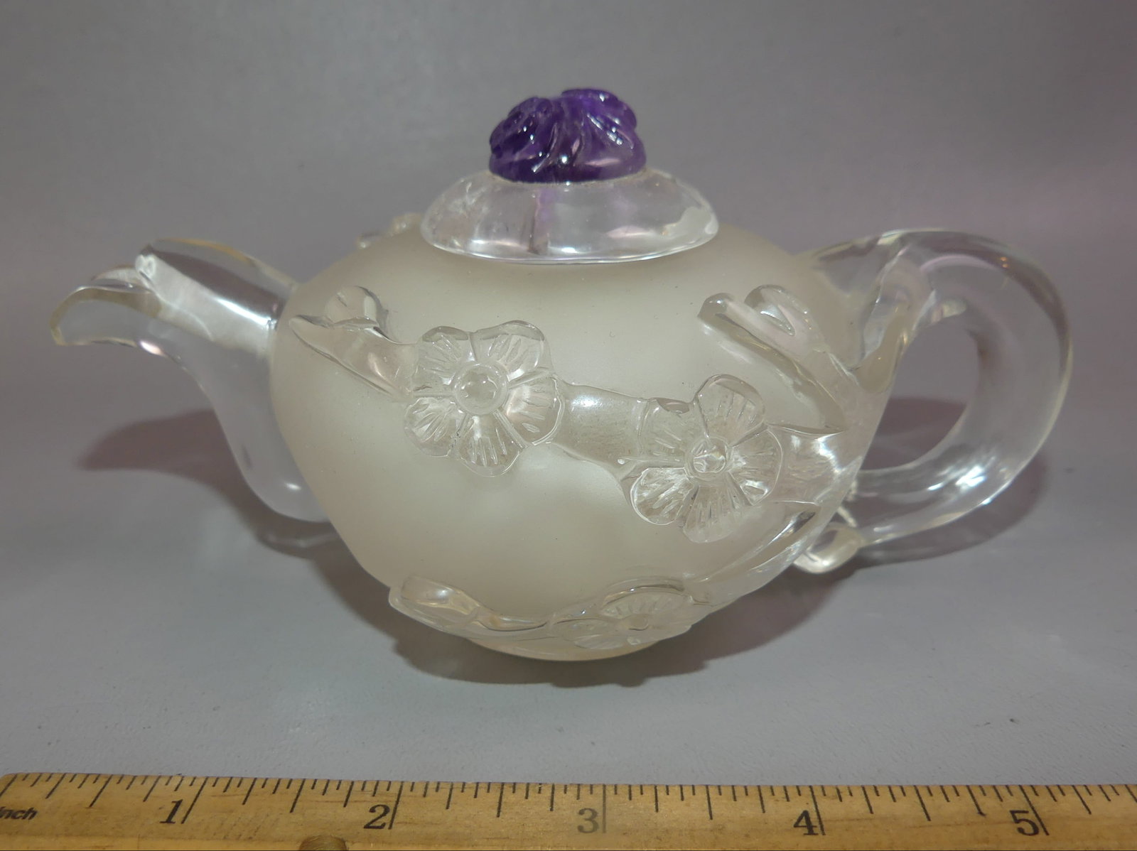 ROCK CRYSTAL MINI TEAPOT - 3