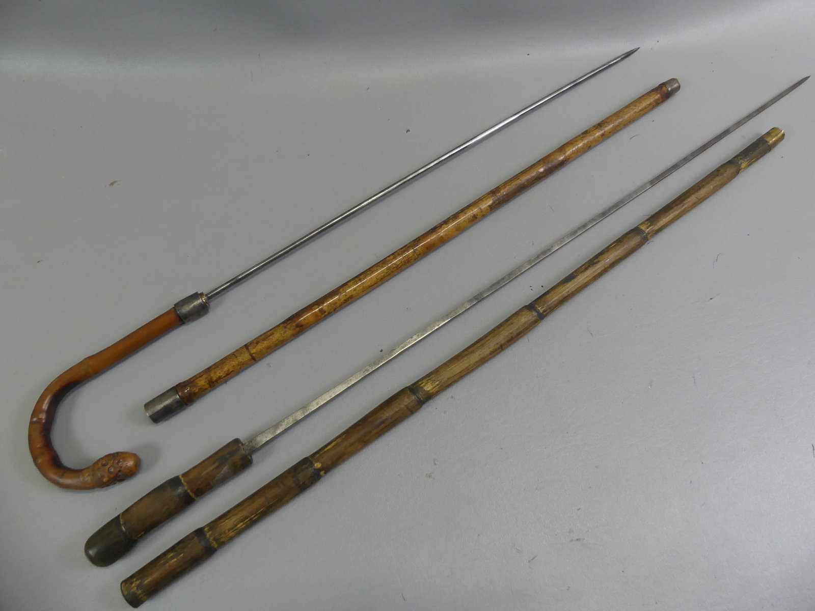 2 RUSTIC SWORD CANES - 2