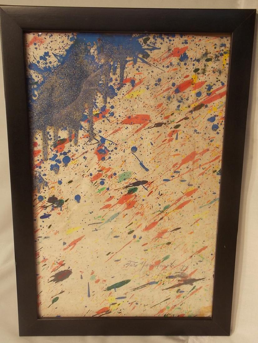 TARO YAMAMOTO 1971 ABSTRACT PAINTING (1 of 2)