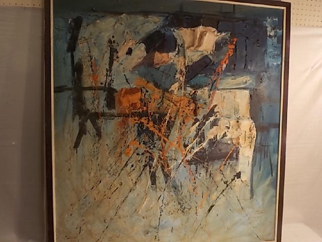 CLIFFORD WILTON ABSTRACT OIL PAINTING (1 of 2)