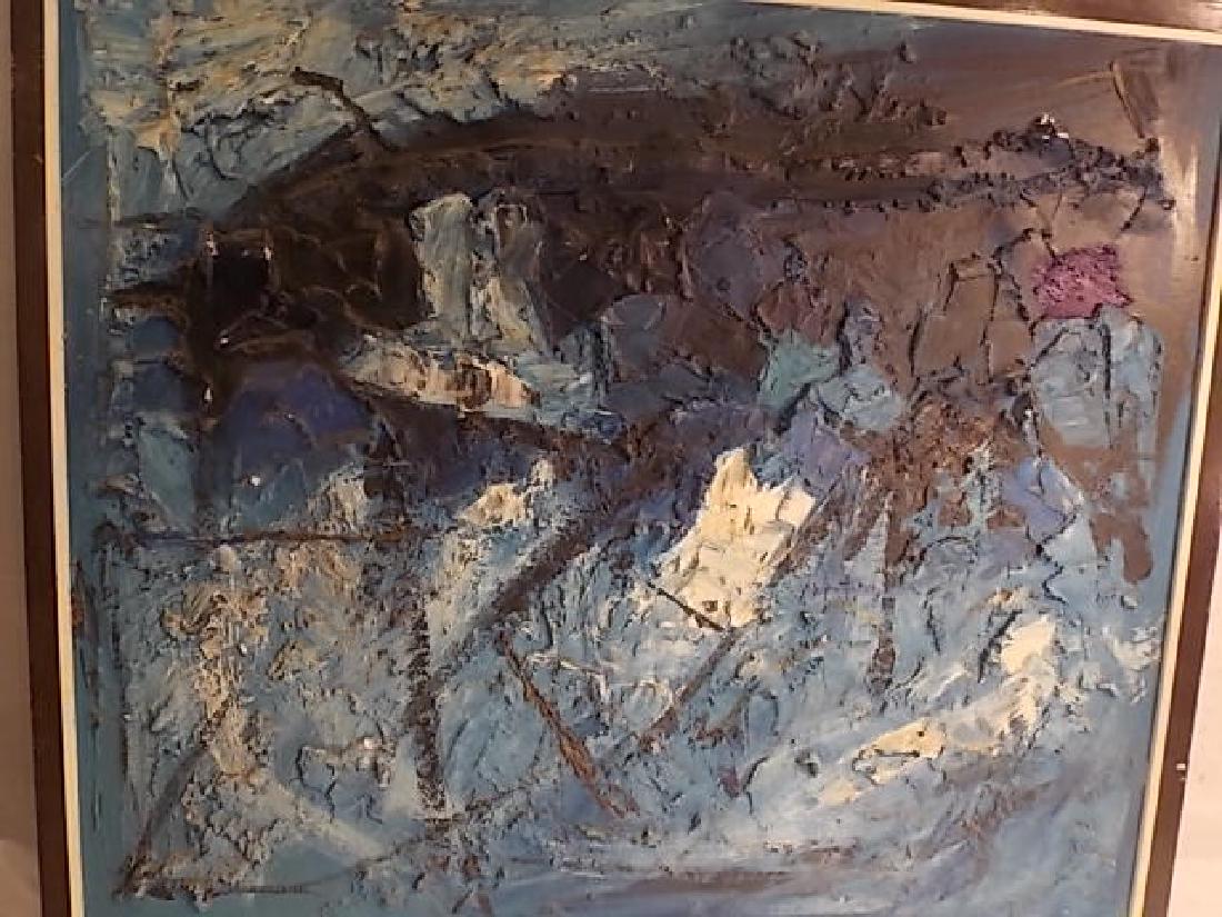 CLIFFORD WILTON 1966 ABSTRACT OIL PAINTING (1 of 1)