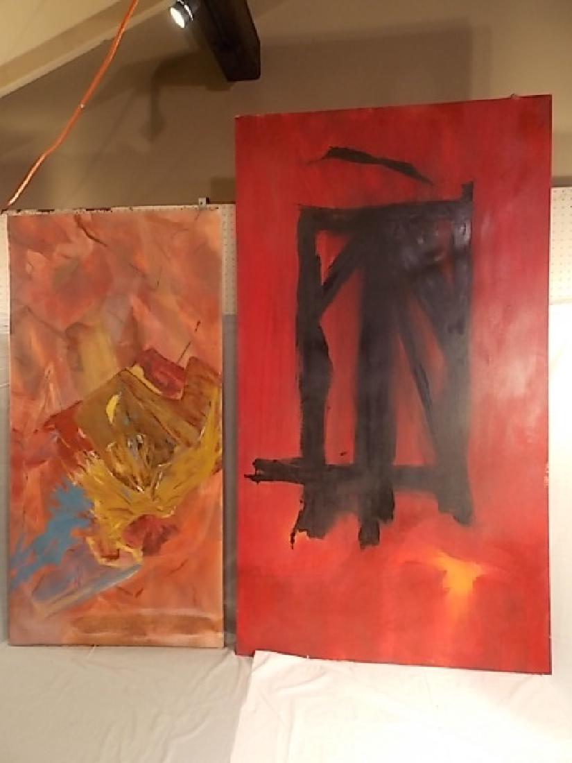2 HUGE CLAFFY WILLIAMS ABSTRACT PAINTINGS (1 of 1)