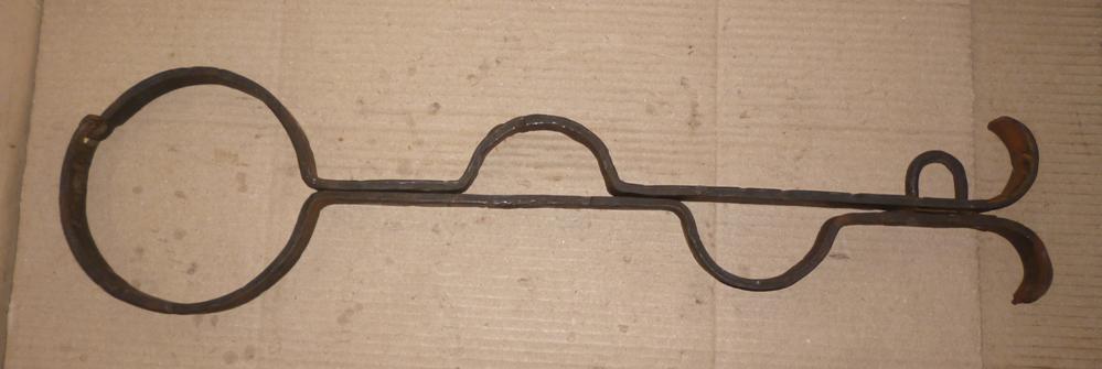 OLD HANDCUFFS NECK COLLAR STEEL ENGRAVED SLAVE (1 of 8)