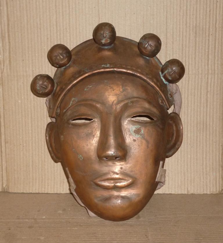 OLD WARRIOR PROTECTION MASK 5 FACES COPPER PLATED (1 of 7)