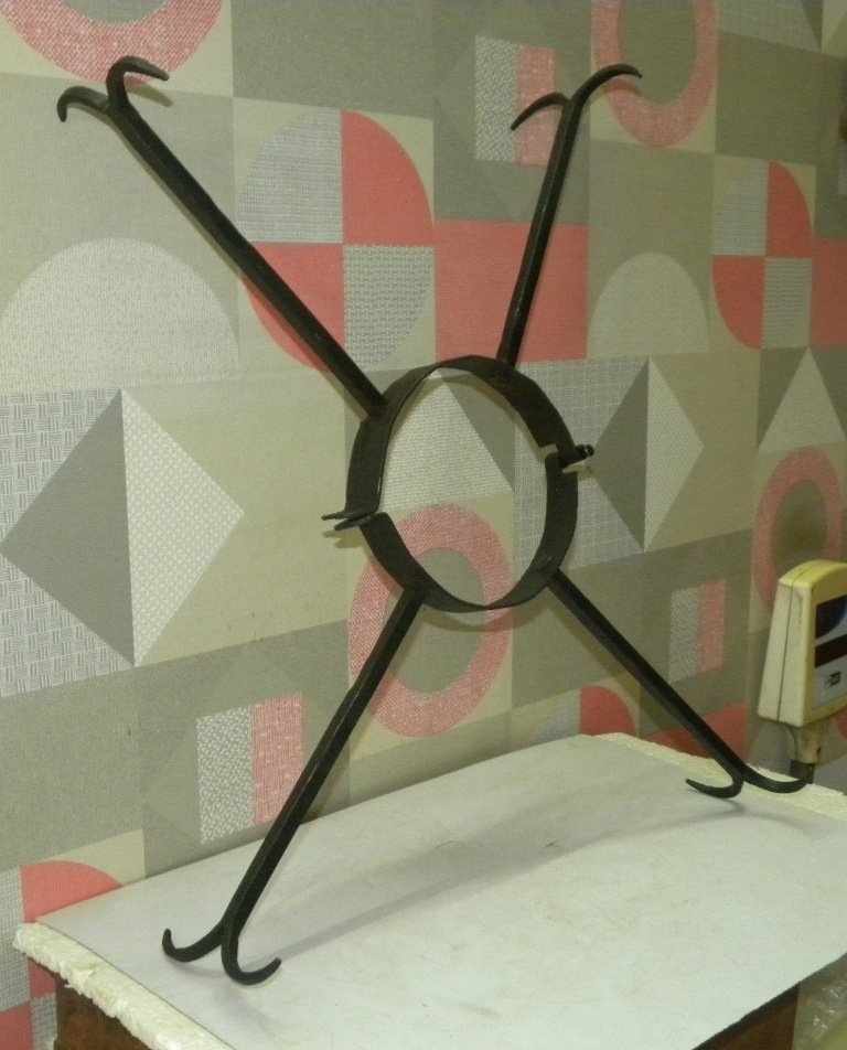 OLD SLAVE PUNISHMENT COLLAR CAN'T SLEEP HAND FORGED STEEL (1 of 6)