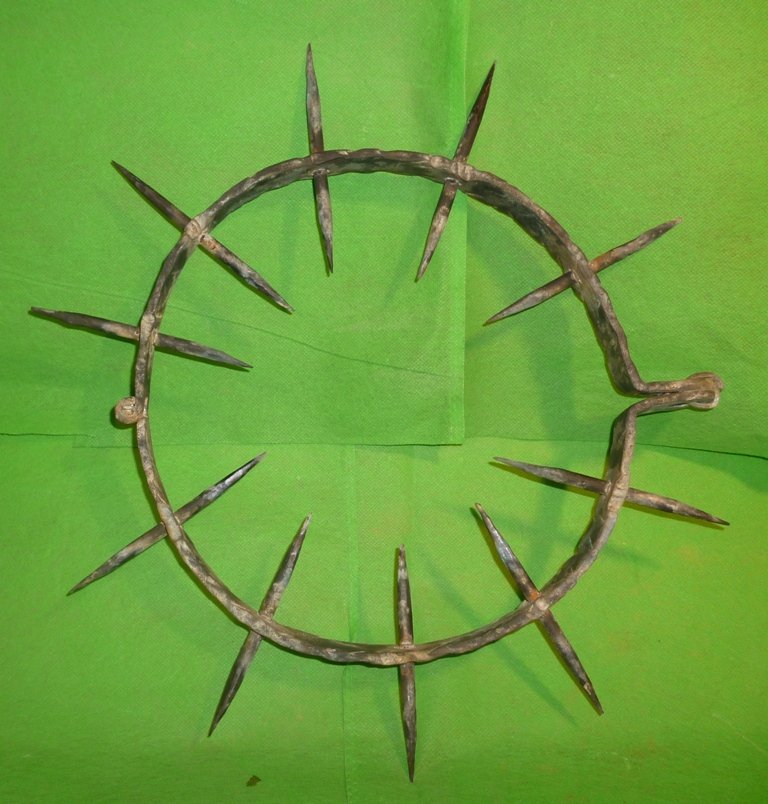 Rare Torture Cant't Sleep Prisoner Spike Collar Iron